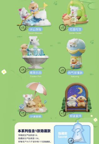 Blind Box Toy: Maltese's Travel Diary