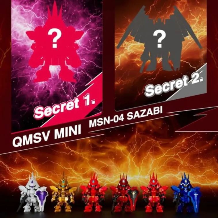 Blind Box Toy: QMSV Mini MSN-04 Sazabi